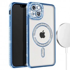 Θήκη Κινητού Avizar Diamond Around Strass για APPLE IPHONE 13 6.1 ΜΠΛΕ