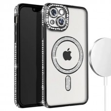 Θήκη Κινητού Avizar Diamond Around Strass για APPLE IPHONE 13 6.1 ΜΑΥΡΟ