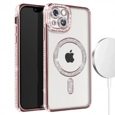 Θήκη Κινητού Avizar Diamond Around Strass για APPLE IPHONE 13 6.1 ΡΟΖ