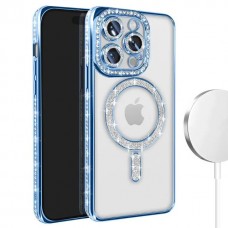 Θήκη Κινητού Avizar Diamond Around Strass για APPLE IPHONE 15 PRO 6.1 ΜΠΛΕ
