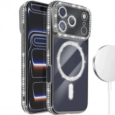 Θήκη Κινητού Avizar Diamond Around Strass για APPLE IPHONE 17 PRO ΜΑΥΡΟ