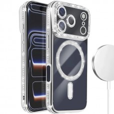Θήκη Κινητού Avizar Diamond Around Strass για APPLE IPHONE 17 PRO ΑΣΗΜΙ