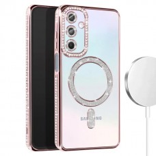 Θήκη Κινητού Avizar Diamond Around Strass για SAMSUNG GALAXY A15 5G ΡΟΖ