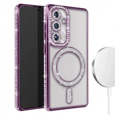 Θήκη Κινητού Avizar Diamond Around Strass για SAMSUNG GALAXY S24 ΜΟΒ Θήκη Κινητού Avizar Diamond Around Strass για SAMSUNG GALAXY S24 ΜΟΒ