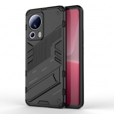 Θήκη Κινητού BBR Steel Αντικραδασμική ( Armor - Shockproof ) με ενσωματωμένη βάση στήριξης ( Kickstand ) για XIAOMI 13 LITE BLACK