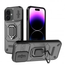 Θήκη Κινητού BBR Warrior Αντικραδασμική ( Armor - Shockproof ) με ενσωματωμένη βάση-δαχτυλίδι και κάλυμμα καμερών για i-PHONE 16 (6.1) BLACK Θήκη Κινητού BBR Warrior Αντικραδασμική ( Armor - Shockproof ) με ενσωματωμένη βάση-δαχτυλίδι και κάλυμμα καμερών για i-PHONE 16 (6.1) BLACK