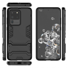 Θήκη Κινητού BBR Iron Αντικραδασμική ( Armor - Shockproof ) με ενσωματωμένη βάση στήριξης ( Kickstand ) για SAMSUNG Galaxy S20 ULTRA BLACK